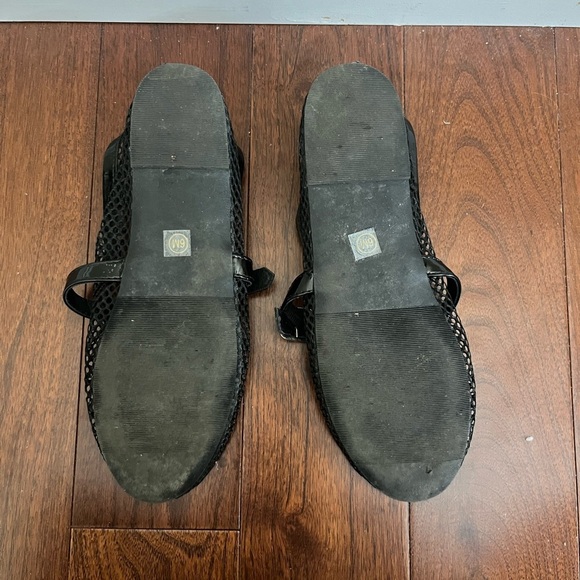 Nolita Black Mesh Buckle Ballet Flats - Picture 3 of 3